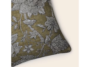 Housse de coussin en fleurs indiennes imprimées  lilivati