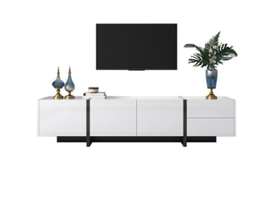 Meuble tv coloris blanc    Morn Vibe