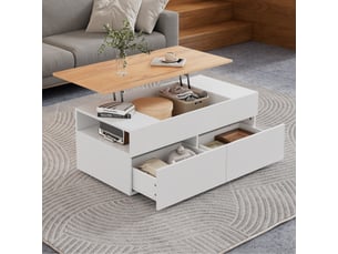 Table basse coloris blanc <strong></strong> <strong></strong>