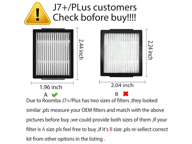  Remplacement filtres avec irobot roomba i1 i1152 i3 + i4+ i6 i7+ i8 combo i5 + j5 + e5 e6 (non pour combo j7+ j9+) i &amp; e haute efficacité  - Conforama B