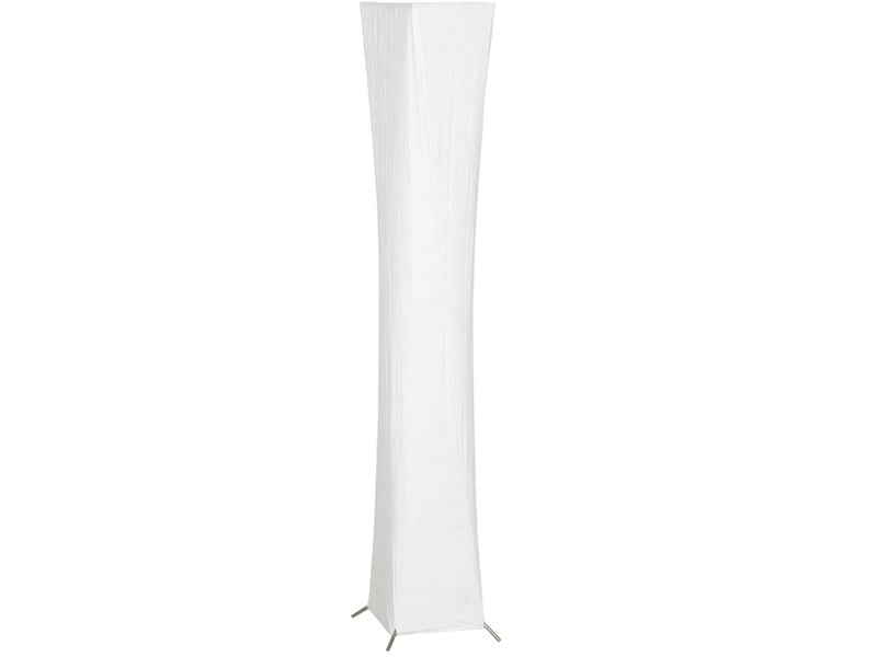  Lampadaire 25x25x129 cm à intensité réglable métal argenté et blanc  - Conforama A
