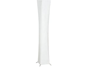Lampadaire 25x25x129 cm à intensité réglable métal argenté et blanc