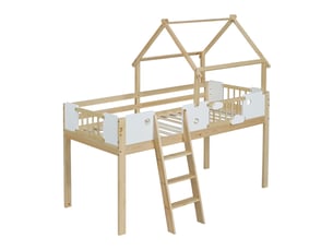 Lit mezzanine 90x200 cm coloris blanc