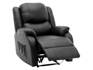 Fauteuil relax manuel <strong>EVRYAE </strong> Simili noir