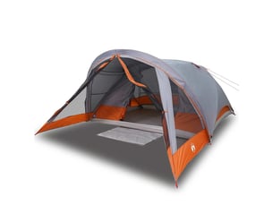 Tente de camping, tente de cabine familiale 6 personnes gris imperméable