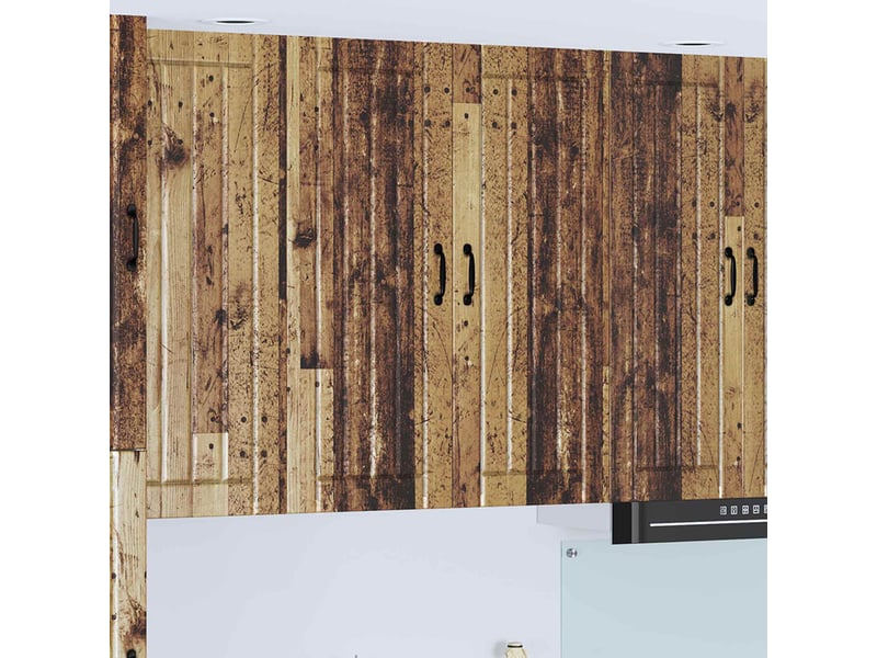  Meuble mural de cuisine, armoire de cuisine bois ancien 80x31x100cm shl5373  - Conforama B
