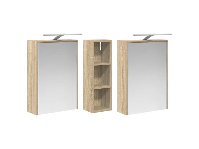  Ensemble de meubles de salle de bain 3 pcs 106x16x62.5 cm shl9289  - Conforama E