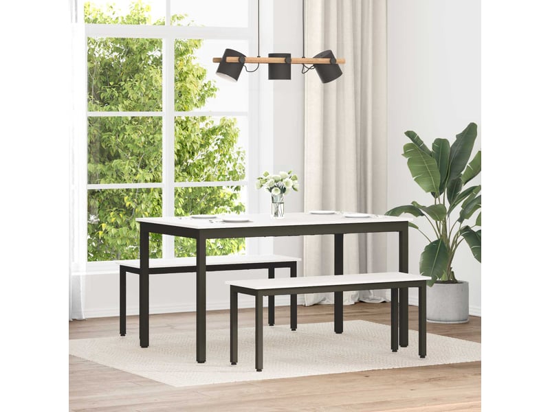  Banc d'entrée, banc d'intérieur blanc 110x35x45 cm bois de pin massif  - Conforama B
