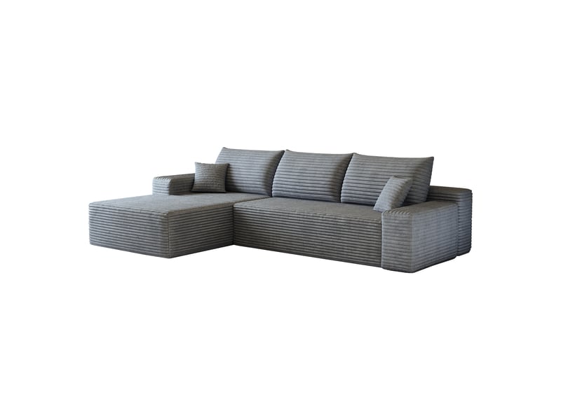  Canapé 270.0x175.0x83.0 cm en tissu gris  - Conforama A