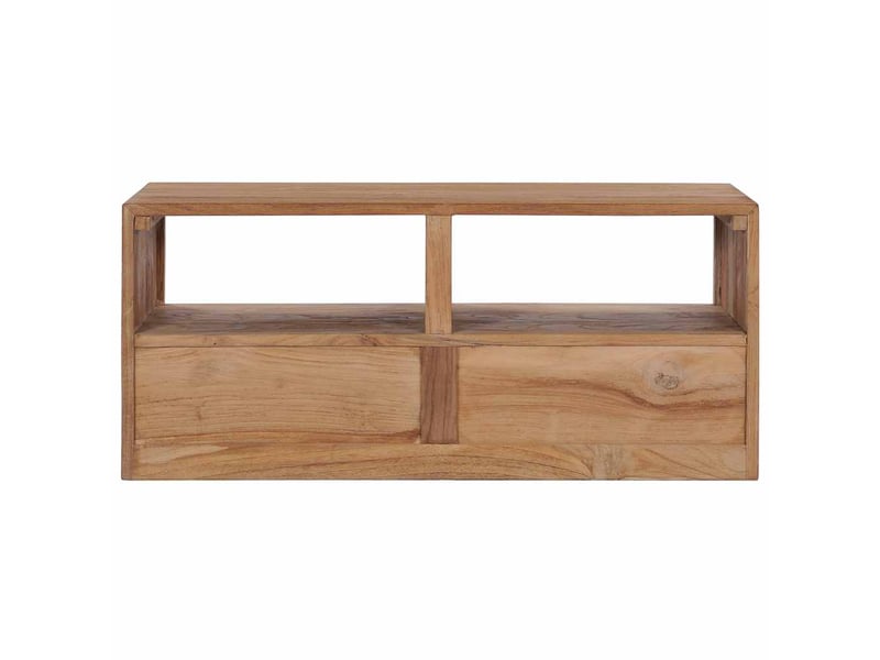  Meuble tv - banc tv - meuble de rangement 90x30x40 cm bois de teck solide  - Conforama E