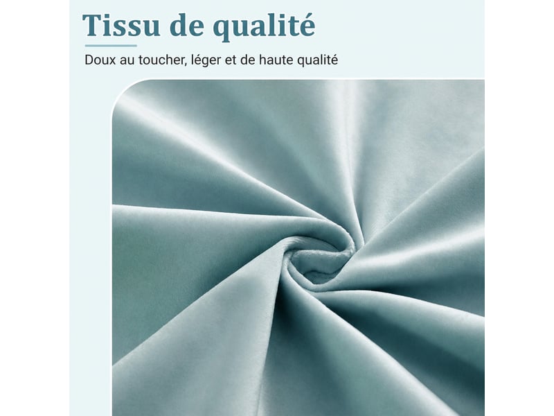Lit enfant 90 x 200 cm avec protection anti-chute - velours bleu, sommier inclus et côtés modulables - Conforama D