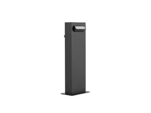 Merano anchorage borne extérieure aluminium noir, led 9w 600lm 3000k ip65