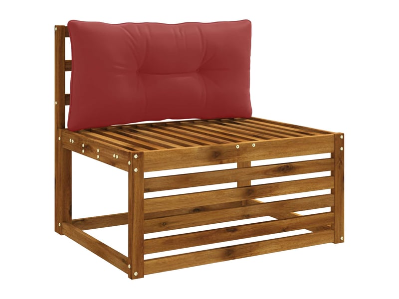 Coussin de dos, coussin de dossier putten 100 % polyester bordeaux 80 x 40 x 10 cm cf54888 - Conforama C