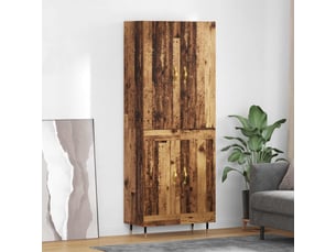 Buffet - haut armoire bois ancien 69,5 x 34 x 180 cm bois d'ingénierie