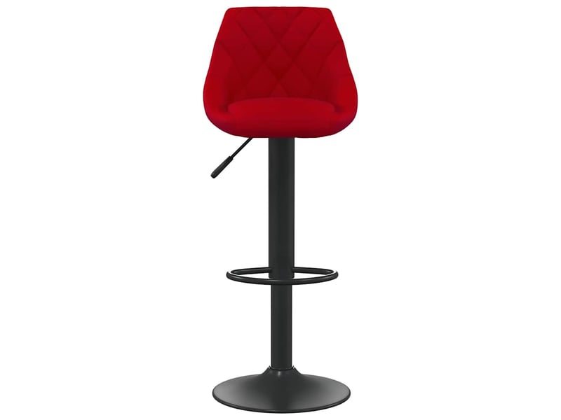 Lot de 2 tabouret de bar, chaise de bar rouge bordeaux velours shl42501  - Conforama D