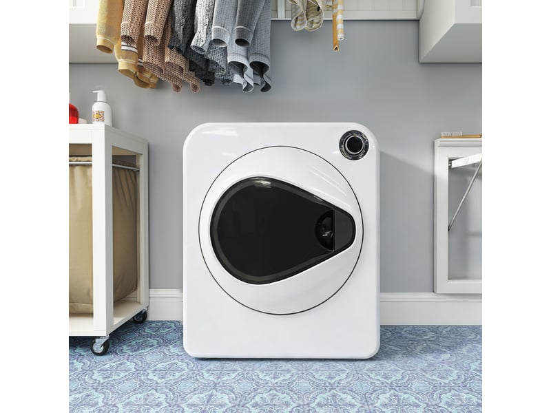  Sèche-linge compact - chauffage en céramique ptc - tambour en acier inoxydable - 4 programmes de séchage - capacité 4 kg 49.5x41.5x59.5cm - Conforama C