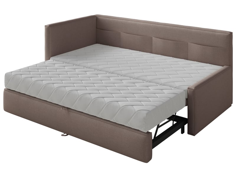  Selsey nesmi - lit rembourré - 90x200 cm - brun clair Nesmi - Conforama E