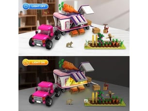 Jeu de construction 3 en 1 ferme 8831 835 pieces avec leds