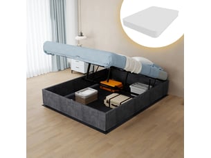 Sommier coffre 140x200 cm <strong>MODENUIT </strong> <strong></strong>  vendu sans tête de lit