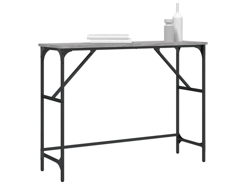  Table de chevet - table console sonoma gris 100x32x75 cm bois d'ingénierie  - Conforama B
