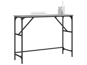 Table de chevet - table console sonoma gris 100x32x75 cm bois d'ingénierie