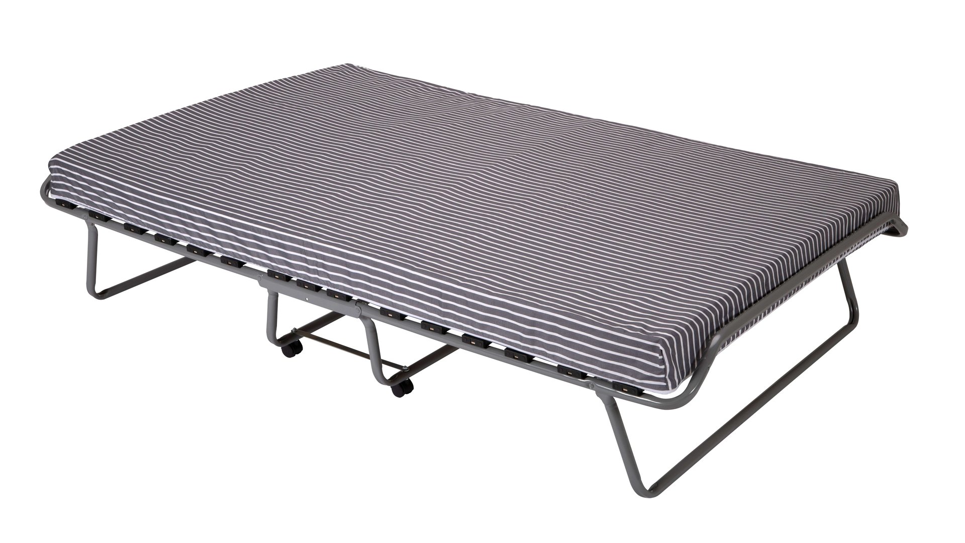 LIT PLIANT MOUSSE 90X190 CM NOA Gris Conforama