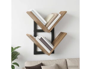 Étagère flottante, étagère murale chêne artisanal 43 x 15 x 47 cm cf42292