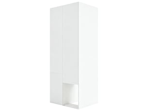 Armoire multifonction 70 × 55 × 175 cm blanc, étagères, penderie et trois tiroirs de rangement