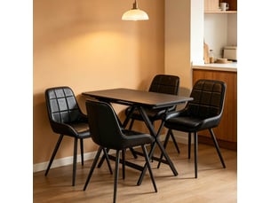 Ensemble table forme atypique 4 chaise(s) <strong>VIVRYN</strong> <strong></strong>
