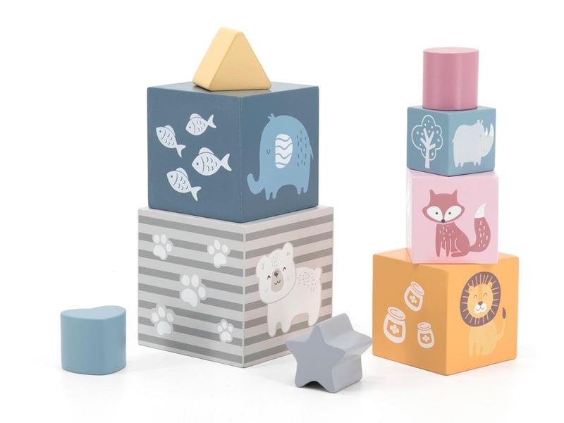  Pyramide d'éveil viga 44016 polarb - gobelets à empiler et trieur 6971608440168 - Conforama B