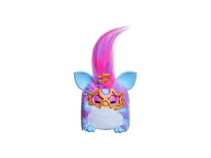 Jouet peluche electronique interactive 3 modes furby vibes framboise bleue
