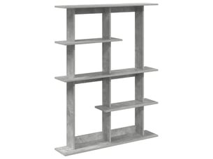 Étagère flottante, étagère murale gris béton 102 x 20 x 130 cm bois d'ingénierie cf42329