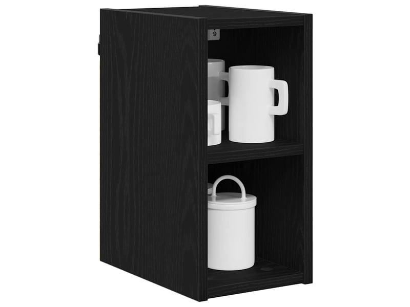  Meuble de rangement cuisine, armoire suspendue chêne noir 20x29,5x40cm  - Conforama C