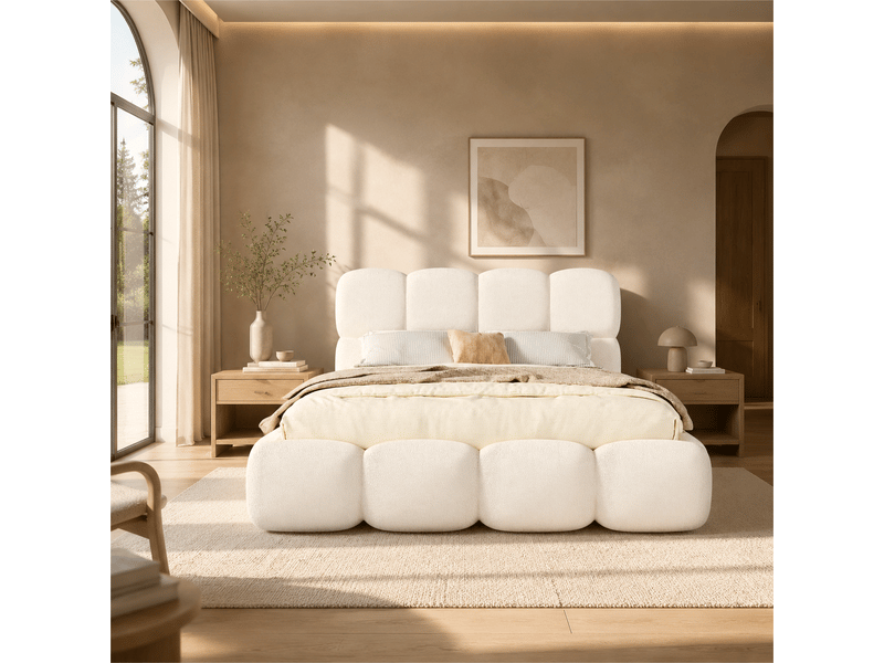  Buffet bas 140x40x80 cm avec 2 portes en corde tressée et 3 tiroirs, pieds boule en pin, meuble de rangement salon salle à manger, naturel BUYDEEMEUS - Conforama D