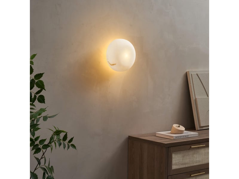  Éclairage tendance en albâtre naturel 20 cm - liam Liam - Conforama B