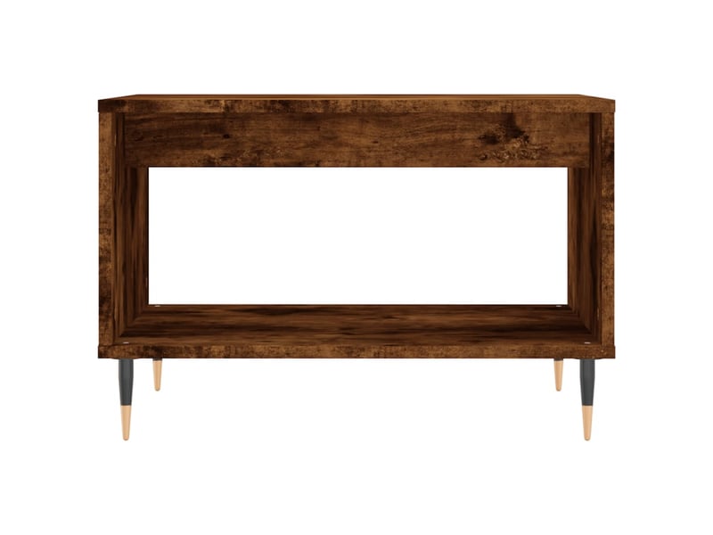  Table basse | table de salon chêne fumé 60x50x40 cm bois d'ingénierie  - Conforama D