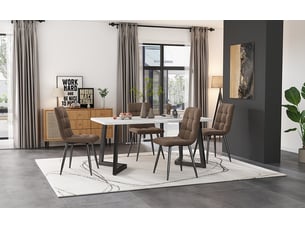 Ensemble table rectangulaire  4 chaise(s)  <strong>REDOM</strong> <strong></strong> 