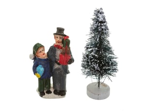 Santon pour village sapin et personnages assorti