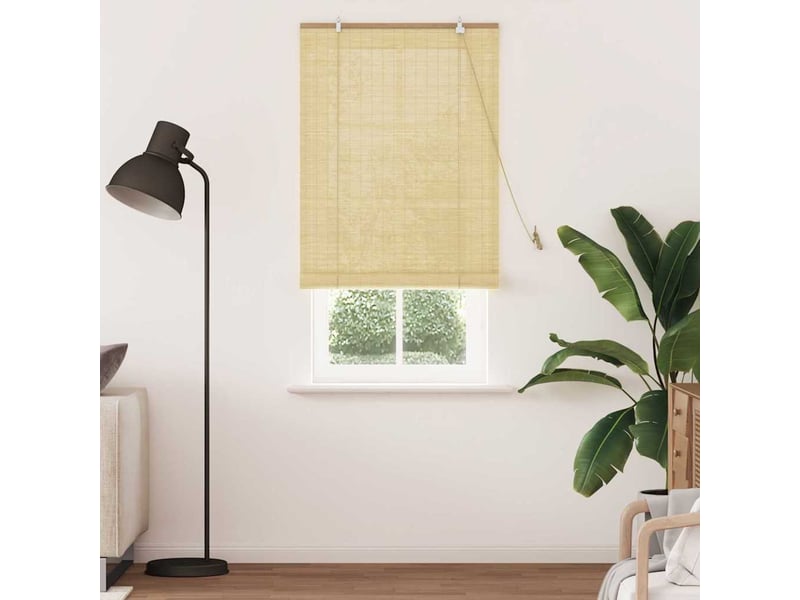 Store enrouleur - rideau enrouleur nature 80 x 220 cm bambou - Conforama C