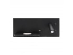Applique murale fabrilamp velazquez noir led intégrée 2 w 130 lm 4000 k 14x35x14 cm