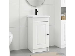 Meuble de salle de bain avec évier blanc 42x40x84.5 cm shl8133