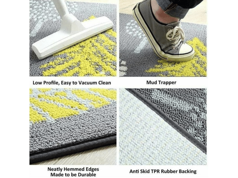  Tapis de cuisine série épices &amp; arts de la table antidérapant tapis cuisine devant evier antidérapant tapis de sol absorbant lavable 40 x 120cm  - Conforama E