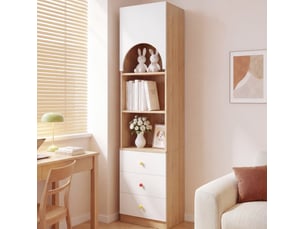 Bibliotheque coloris  blanc 3 étagère(s) <strong>MODENUIT </strong> <strong></strong> - 50 cm x 200 cm