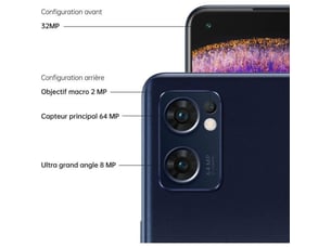 Smartphone 5g 6.43 amoled 90 hz 256 go noir stellaire avec charge rapide 65 w