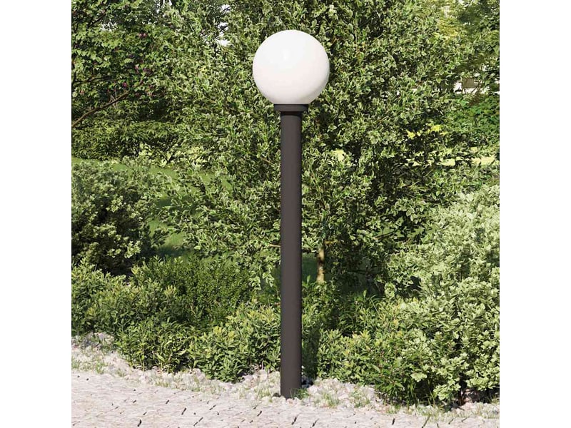Borne lumineuse, lampadaire 120 cm noire ip44 - Conforama C