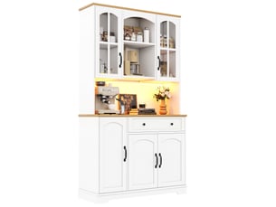 Buffet 5 porte(s)  1 tiroir(s)   - 100 cm coloris blanc 