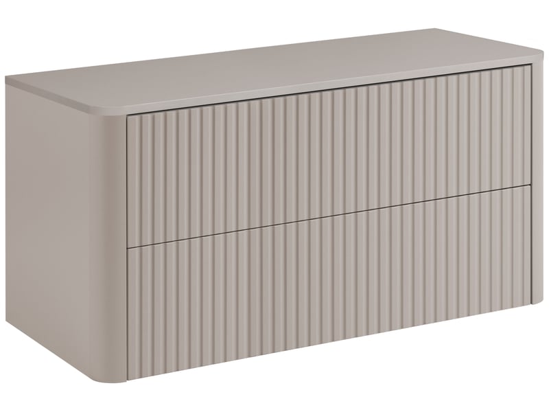  Meuble sous vasque suspendu linea 100 cm cachemire avec plan de travail  - Conforama A