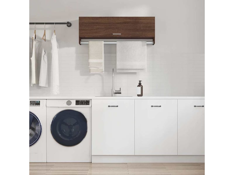  Garde-robe chambre, armoire de rangement chêne marron 100x32,5x35 cm bois d'ingénierie  - Conforama B