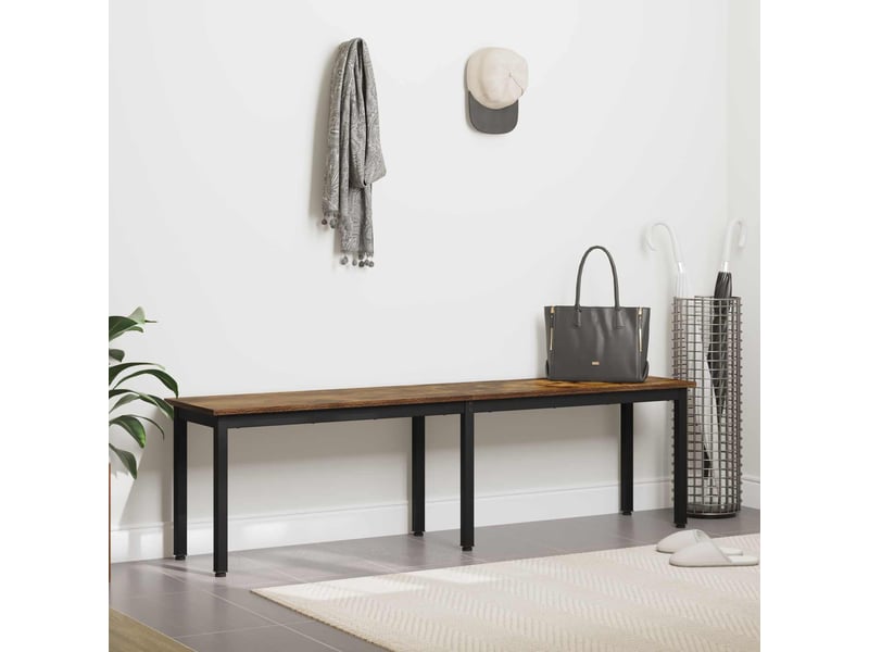  Banc d'entrée, banc d'intérieur chêne fumé 160x35x45 cm bois d'ingénierie  - Conforama D