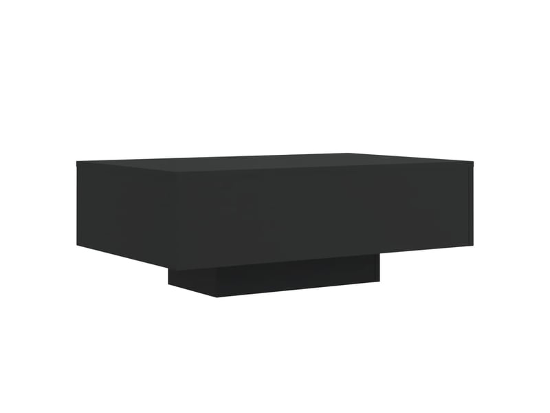  Table basse | table d'appoint salon avec lumières led noir 85x55x31 cm  - Conforama C
